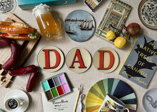 Father's Day gifts, trays, wall hangings, cards and more