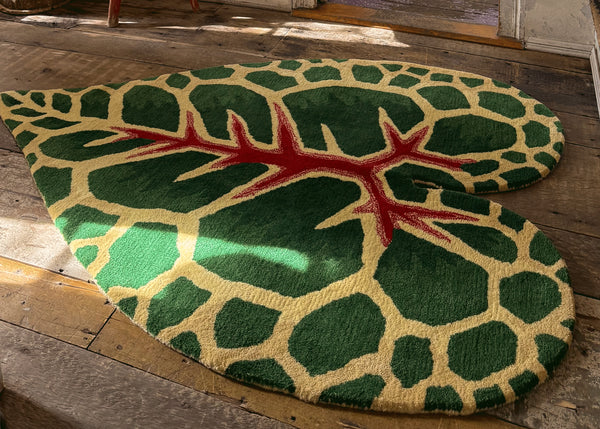 John Derian x Doing Goods Leaf Rugs