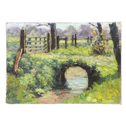 Evert Rabbers Early 20th-century Landscape Painting (ER2409)