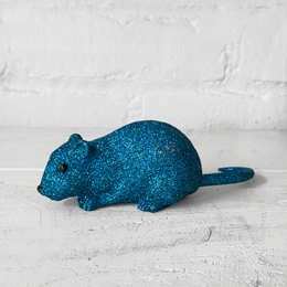 Teal Glitter Mouse