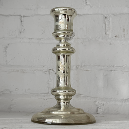 19th-century Mercury Glass Candle Holder (M-11)