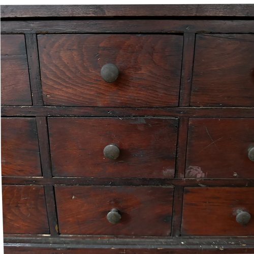 Early 20th Century American 9-Drawer Table Top Cabinet