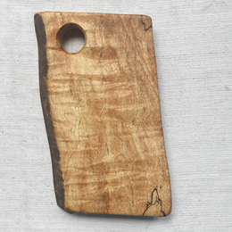 Spencer Peterman 9" Spalted Maple Small Cutting Board (No. PB2414)