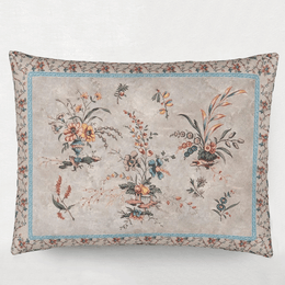 Vintage Floral Linen Cushion