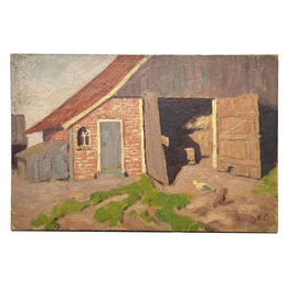 Evert Rabbers Landscape Painting (2317)