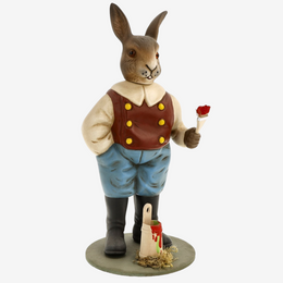 Easter Hare with Paint Pot & Brush