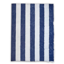 8'11" x 11'11" Black Point Mercantile Painted Canvas Mat #31