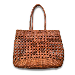 Leather Dragon Diffusion Eclipse Bag in Tan