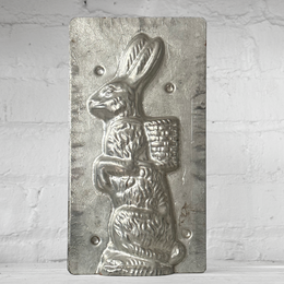 Antique Chocolate Rabbit Tin Mold (#01)