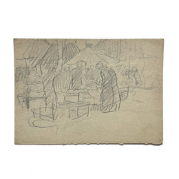 Evert Rabbers Early 20th-century Figure Sketch (ERP22)