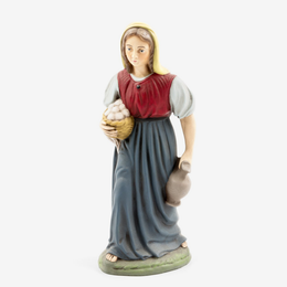 Shepard with Egg Basket Nativity Figure