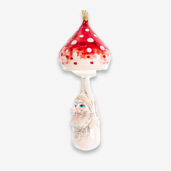 Toadstool Two Sided Mushroom Figure Ornament