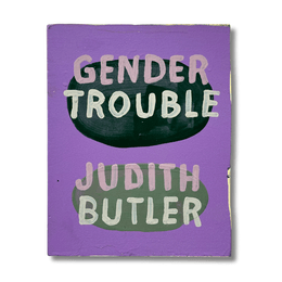 Leanne Shapton "Gender Trouble" Painted Wooden Book