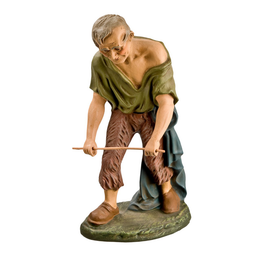 Wood Breaking Shepard Nativity Figure