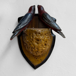 Early 20th-century Black Forest Carved Bird's Nest (BFB-21)