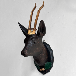 Black Forest Carved Deer (D-418)