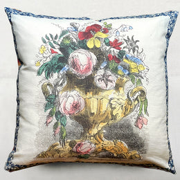 Flower Vase Parchment Cushion