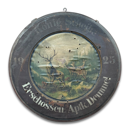 20th-century Black Forest Carved Target