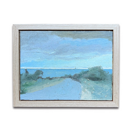 "Rt 6A from Magna View" Oil Painting on Linen by Arthur Cohen (1928-2012)