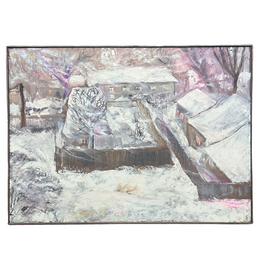 20th-century USA "From Fran's Window" Painting by Clementine Collum