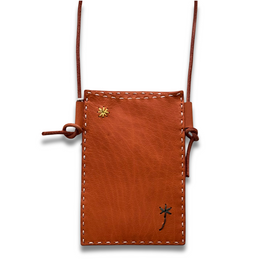 Leather Dragon Diffusion Palm Pocket in Orange