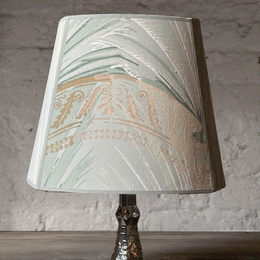 8" H Antique French Paper Custom Lampshade #A10