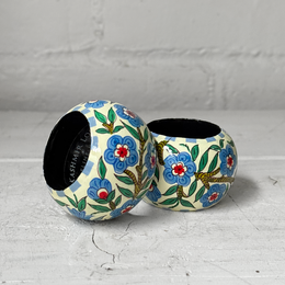 Kashmir Loom x Madeline Weinrib Papier-Mâché Napkin Rings