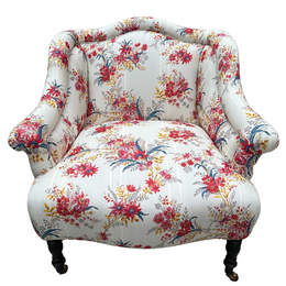 Custom Bog Chair in Décors Barbares Ete Moscovite Fabric