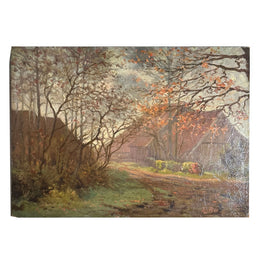 Evert Rabbers Landscape Painting (2354)