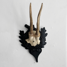 Black Forest Antlers on Carved Plaque (#553)