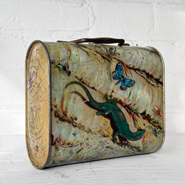 Rare 19th-century English Biscuit Tin Box
