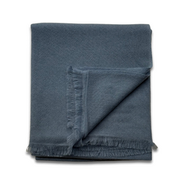 Noble Fibre Cashmere Gauze Scarf in #179 Boro Blue