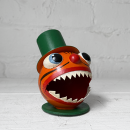 Nostalgic Papier-Mâché Lantern Candy Bucket with Top Hat