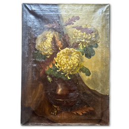 Mid 20th-century Dutch Floral Still Life Painting