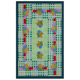Lisa Cotton Corti Panel in Ankara Aqua 180 x 270cm