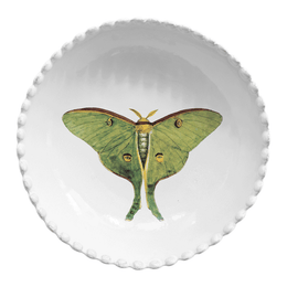 Green Eyed Butterfly Soup Plate