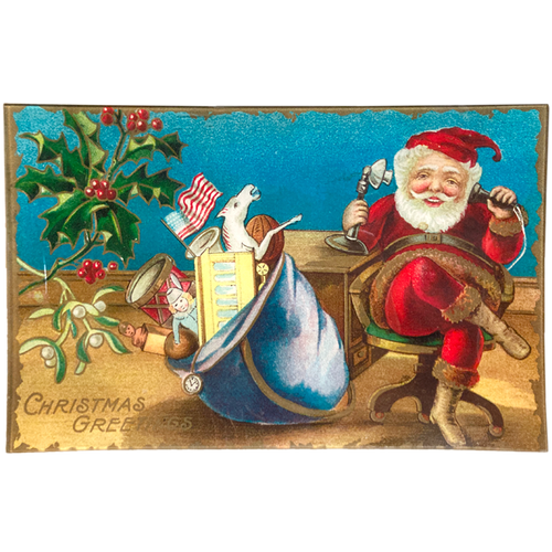 Christmas Greetings (Santa on the Phone) - FINAL SALE