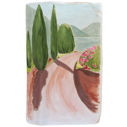 "Como II" Painted Backdrop by Virginia Johnson