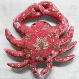 Madame Bovary Silk Velvet Crab in 193 Red