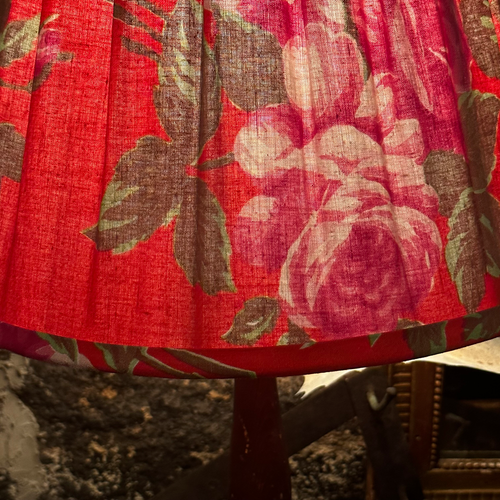 16" Saved NY Pleated Fabric Lampshade #4160