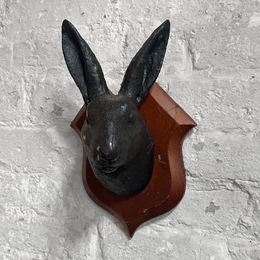 Black Forest Carved Rabbit Head (B51)