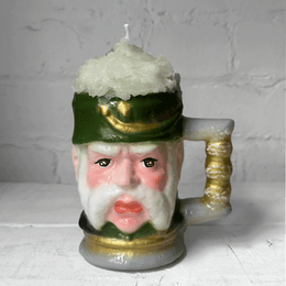 Green Beer Stein Candle