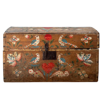18th Century French Painted Trunk
