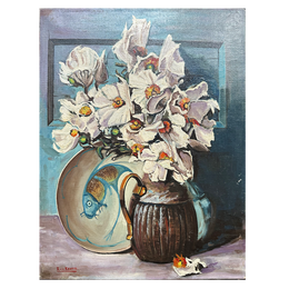 Early 20th Century Dutch Floral Still Life Painting