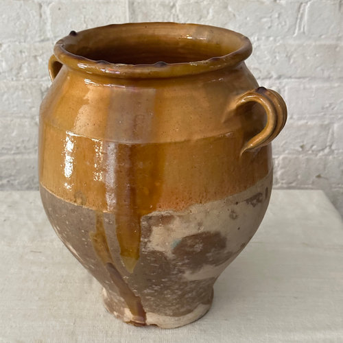 19th Century French Ceramic Glazed Confit Pot (CV02)