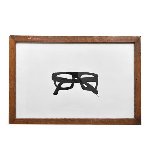 "Glasses" in a 19th Century Antique Frame