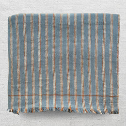 Cotton Blanket N°25 in Dutch Blue