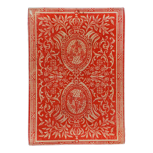 Card Back - Red Fleur de Lis - FINAL SALE