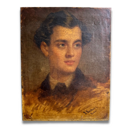 19th-century Portrait Painting by Richard Buckner