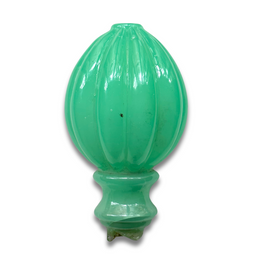 18th-century Italian Opaline Glass Newel Post Finial